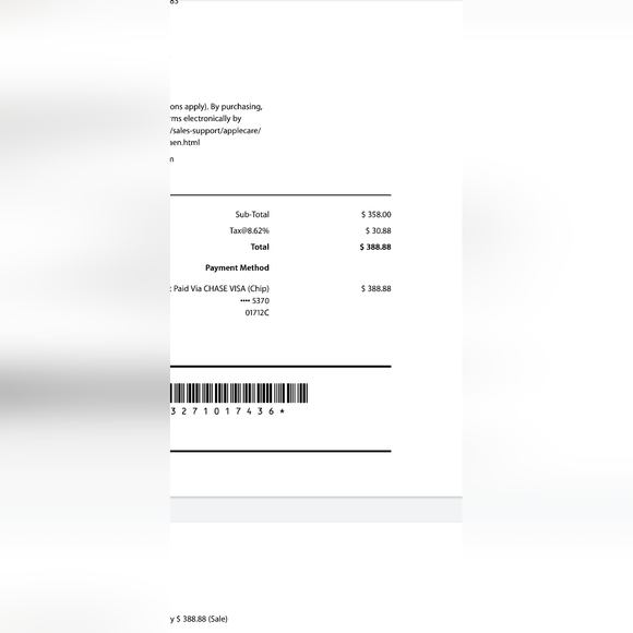 7th generation Like new iPod touch _ purchased from Apple store $388 - Picture 8 of 8